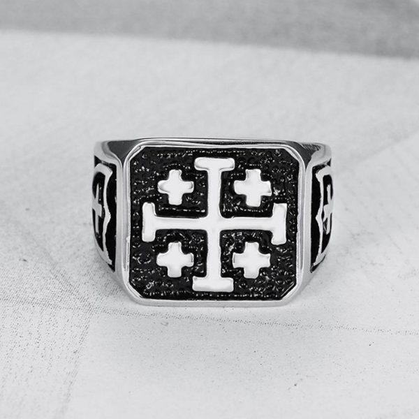 Men Punk Stainless Steel Ring Fashion Titanium Steel Jewelry Factory supply Small MOQ - Image 3