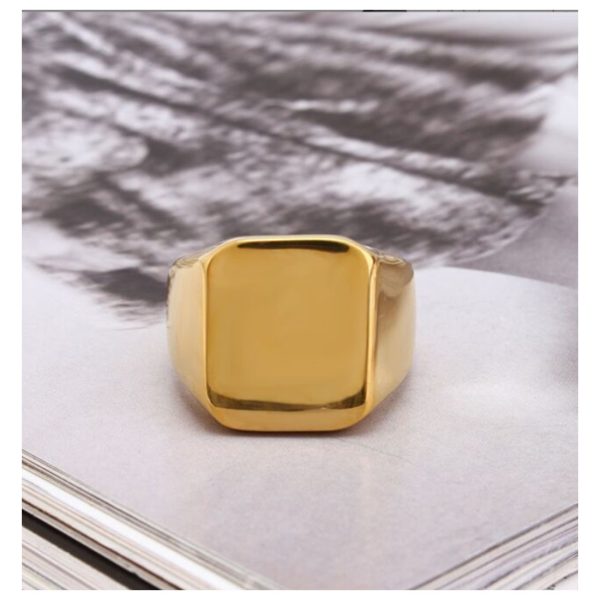 Punk 18k Gold Stainless Steel Men Medusa Rings For Men Fashion Titanium Steel Jewelry - Image 3