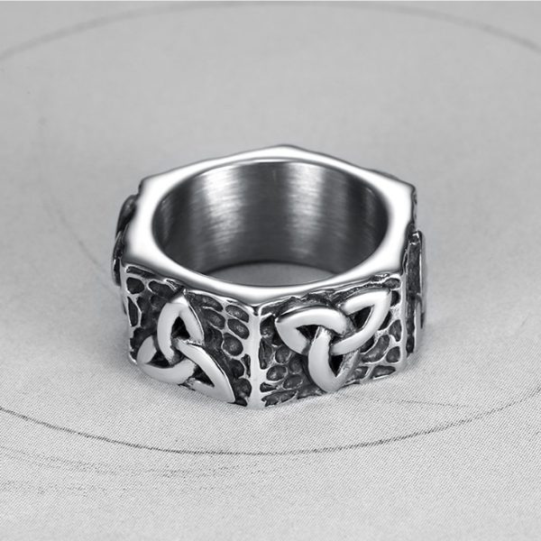 Men Stainless Steel Ring Fashion Titanium Steel Jewelry Factory Directly Wholesale - Image 3
