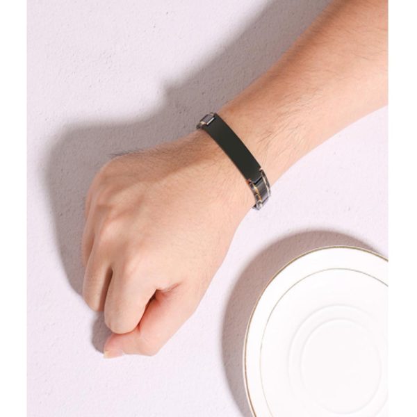 Fashion Style Stainless Steel Men's Bracelets Trendy black plated Men Jewelry - Image 2