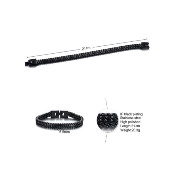 Men's Trendy Stainless Steel Bracelets Fashion Packed Titanium Steel Men Jewelry - Image 4
