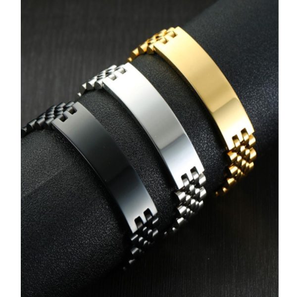 Fashion - Forward Stainless Steel Men's Bracelets: Trendy Jewelry Band