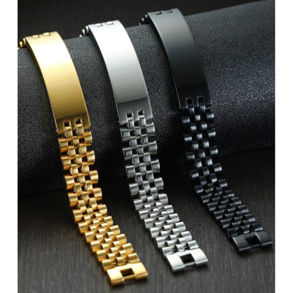 Fashion - Forward Stainless Steel Men's Bracelets: Trendy Jewelry Band - Image 2