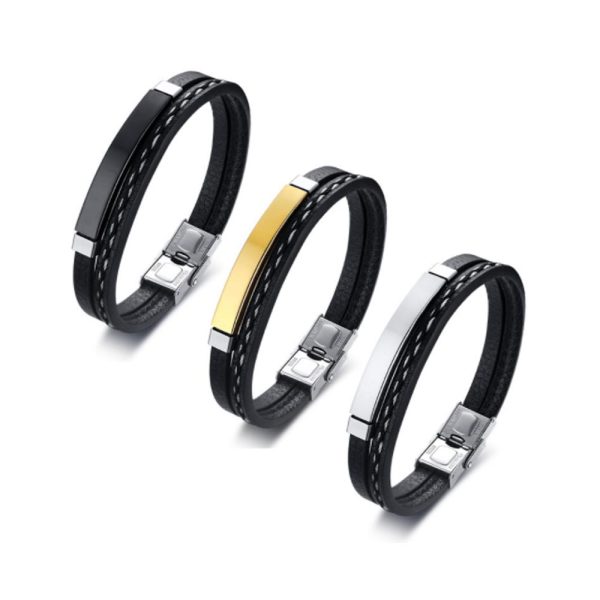 Fashionable Designs Men Jewelry Band Factory Popular Stainless Steel Men's Bracelets