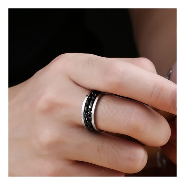 Men Punk Stainless Steel Ring Fashion Titanium Steel Jewelry Factory supply Small MOQ - Image 4