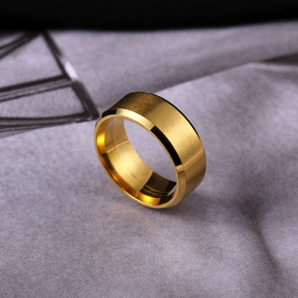 China mens fashion tungsten ring Factory 24K Gold Plated For Wedding Band Rings Factory Wholesale Price - Image 4