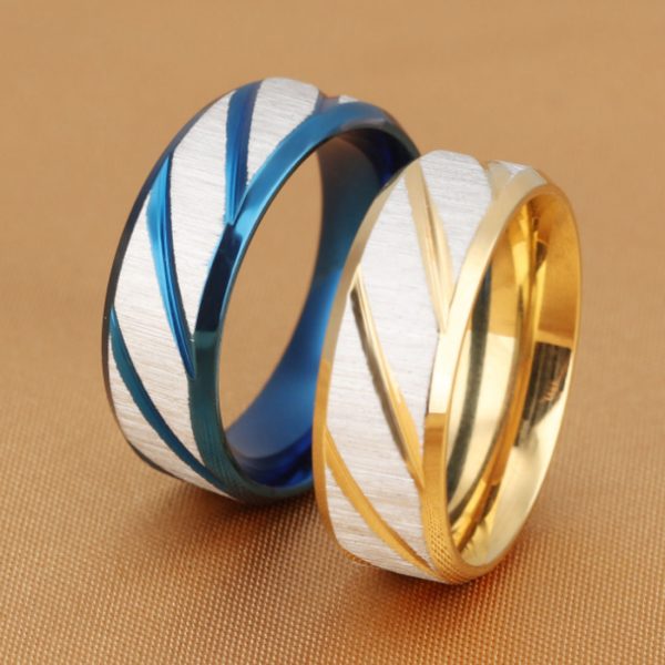 Fashion mens 24k Gold Plated tungsten ring Factory wholesales jewelry Wedding Band Rings - Image 3