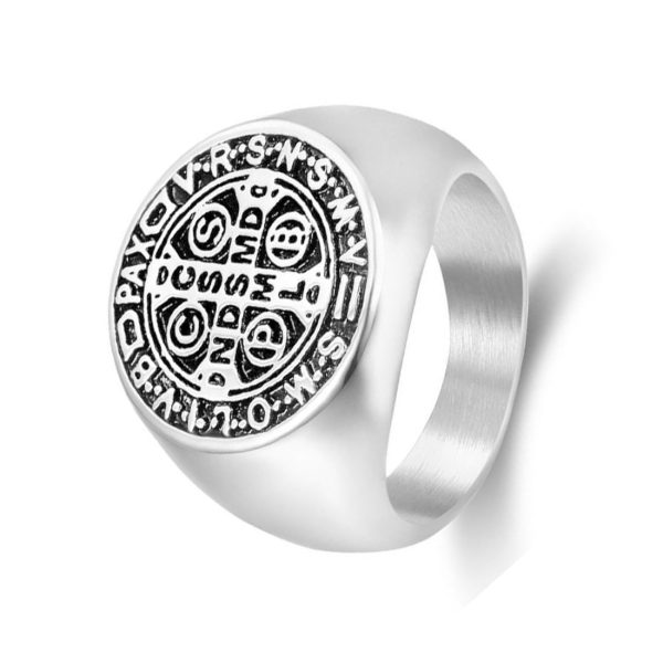 Fashion Men OEM Jewelry factory Punk 18k Gold Stainless Steel Ring MenTitanium Steel Jewelry - Image 4