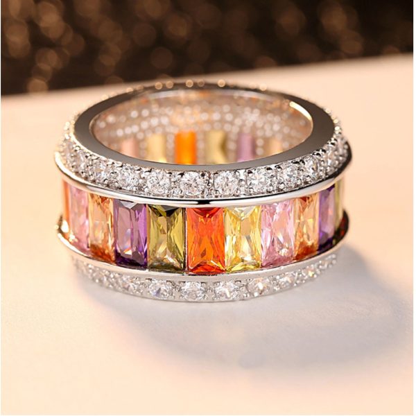 Out Designs for the Fashion jewelry Glamorous Women's Stainless Steel Ring Factory Wholesales - Image 2