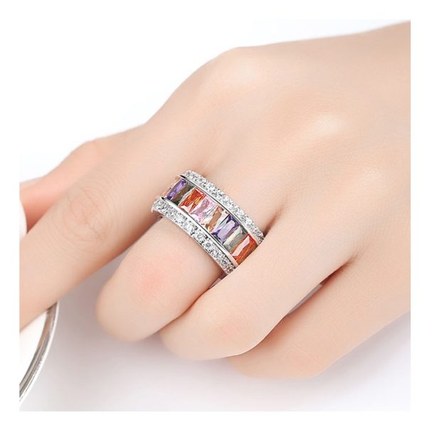 Out Designs for the Fashion jewelry Glamorous Women's Stainless Steel Ring Factory Wholesales - Image 4