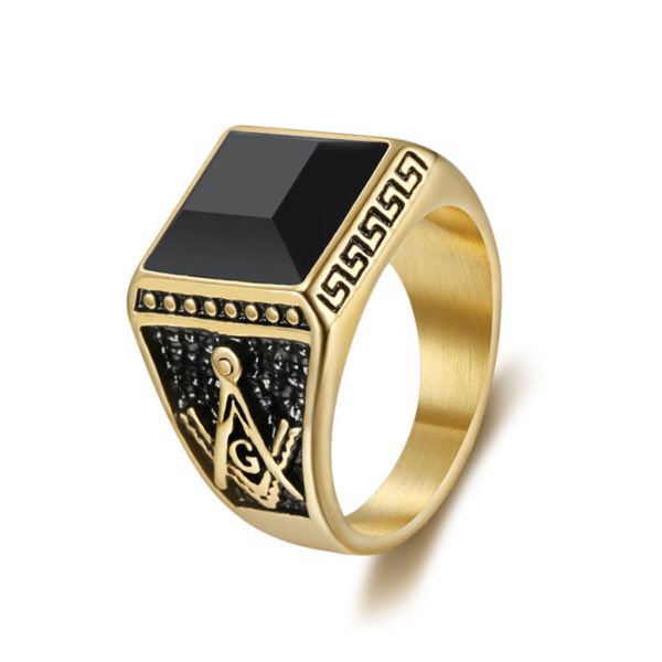 Luxury Punk Medusa Ring for Men Fashion Men Stainless Steel Jewelry Factory Wholesale