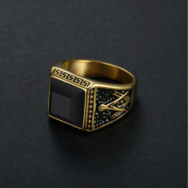 Luxury Punk Medusa Ring for Men Fashion Men Stainless Steel Jewelry Factory Wholesale - Image 3