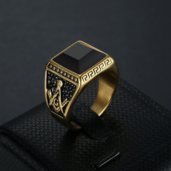 Luxury Punk Medusa Ring for Men Fashion Men Stainless Steel Jewelry Factory Wholesale - Image 4