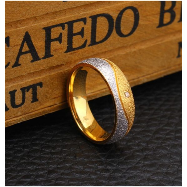 Exquisite stainless Steel Women's Ring 18k Gold plated jewelry Factory Wholesales - Image 3