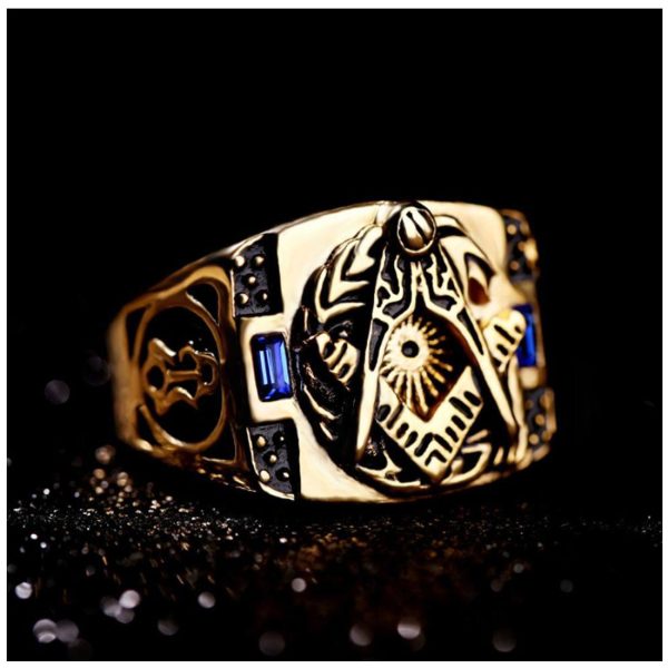 Fashion Punk 18k Gold Stainless Steel Ring Luxury Punk Medusa Ring for Men Jewelry - Image 2
