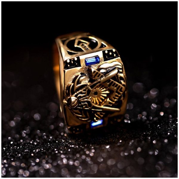 Fashion Punk 18k Gold Stainless Steel Ring Luxury Punk Medusa Ring for Men Jewelry - Image 3