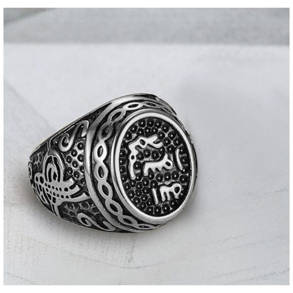 Men Punk Stainless Steel Ring Fashion Steel Symbolic Significance Jewelry Premium Quality - Image 4