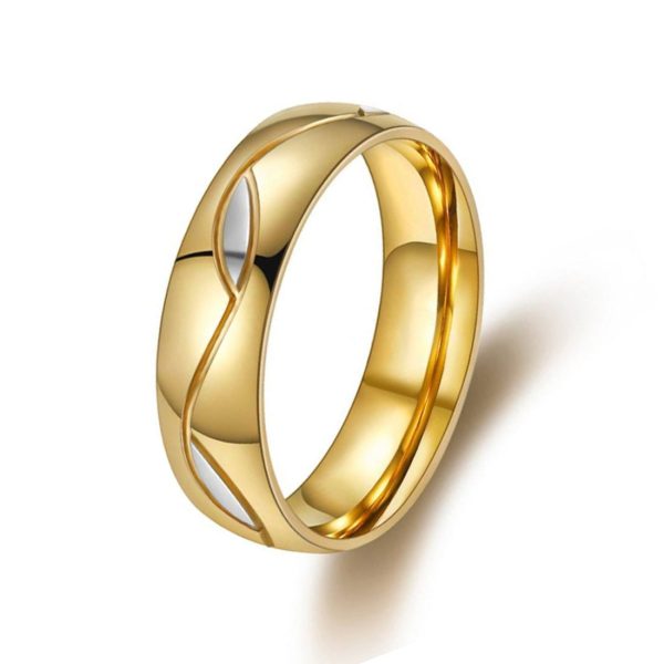 Stainless Steel Women's Ring Couple jewelry Elegant Direct Stainless Steel Couple Rings - Image 3