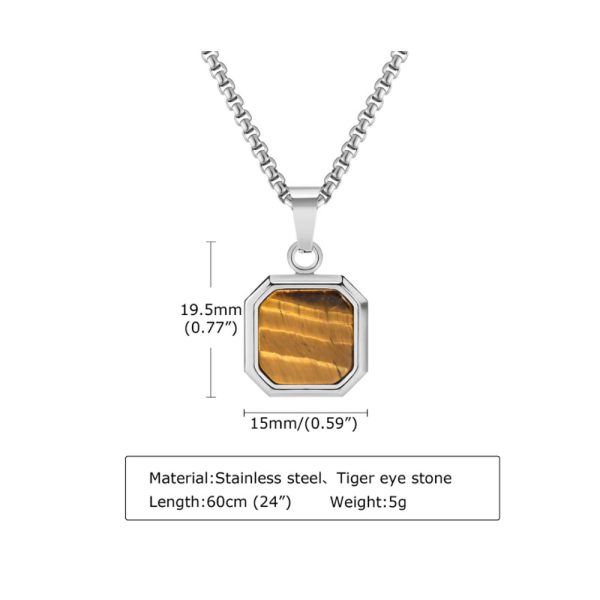 Fashion Men Silver Stainless Steel Necklace Plain Factory wholesales Pendant  for Men jewelry - Image 4