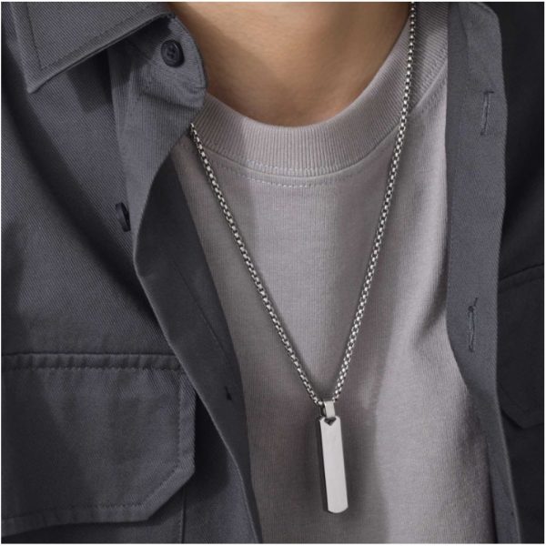 Stainless Steel Men's Necklaces Christian Pendant fashion Necklace Faith-Inspired Jewelry - Image 4
