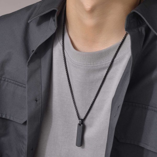 Stainless Steel Men's Necklaces Christian Pendant fashion Necklace Faith-Inspired Jewelry - Image 3