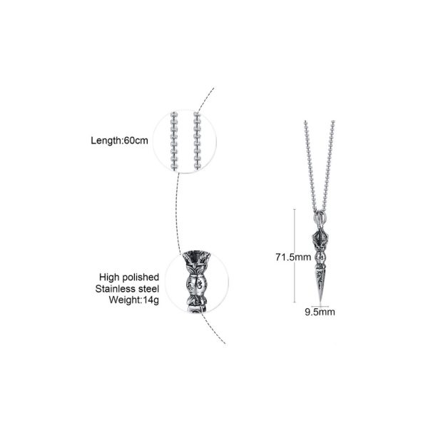 Trendy Men Stainless Steel Necklace Stainless Steel Pendant Jewelry factory - Image 3