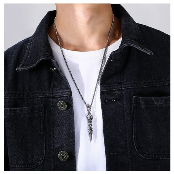 Trendy Men Stainless Steel Necklace Stainless Steel Pendant Jewelry factory - Image 4