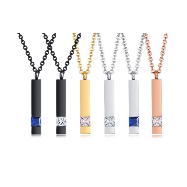 Polished Men Stainless Steel Necklace Stainless Steel Pendant for men Jewelry factory - Image 2