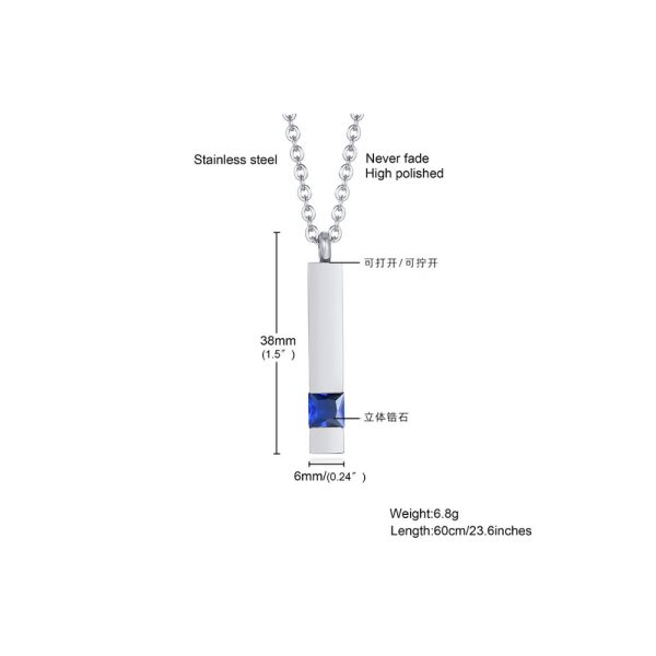 Polished Men Stainless Steel Necklace Stainless Steel Pendant for men Jewelry factory - Image 3