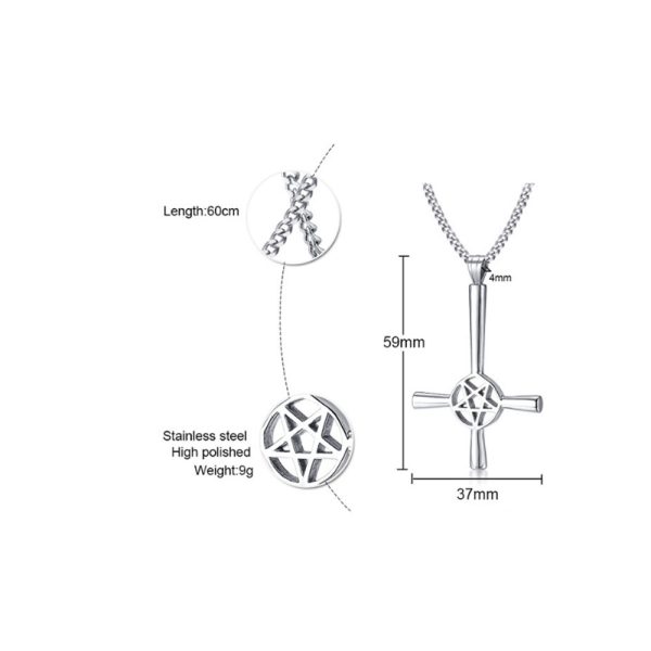 Men Stainless Steel Necklace Polished High Quality Stainless Steel Pendant Jewelry factory - Image 4