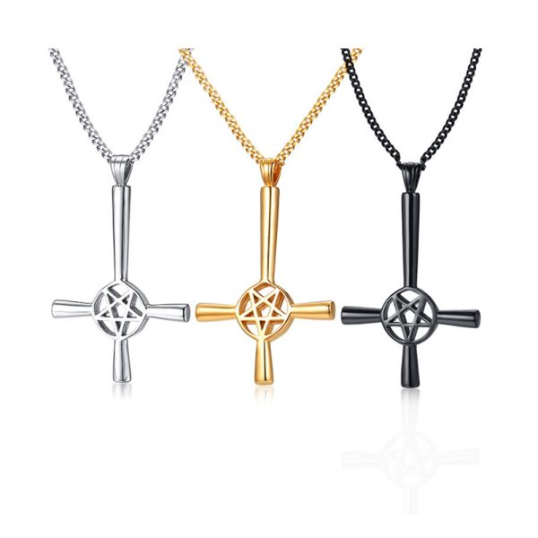 Men Stainless Steel Necklace Polished High Quality Stainless Steel Pendant Jewelry factory - Image 2