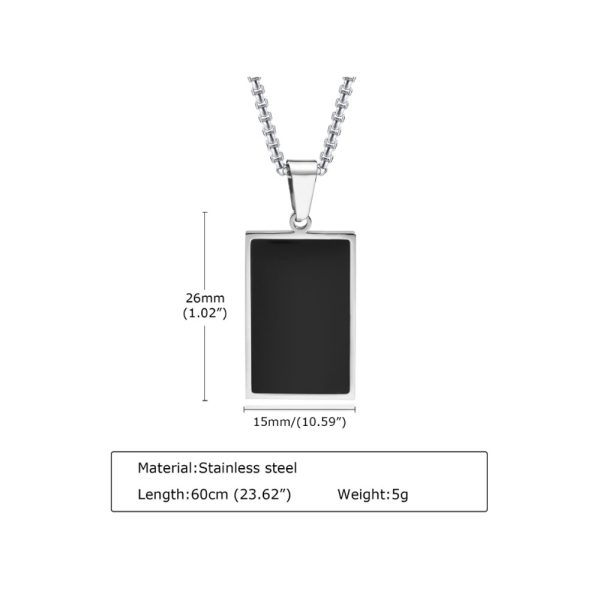 Shenzhen Factory Men Stainless Steel Necklace Stainless Steel Pendant jewelry - Image 2